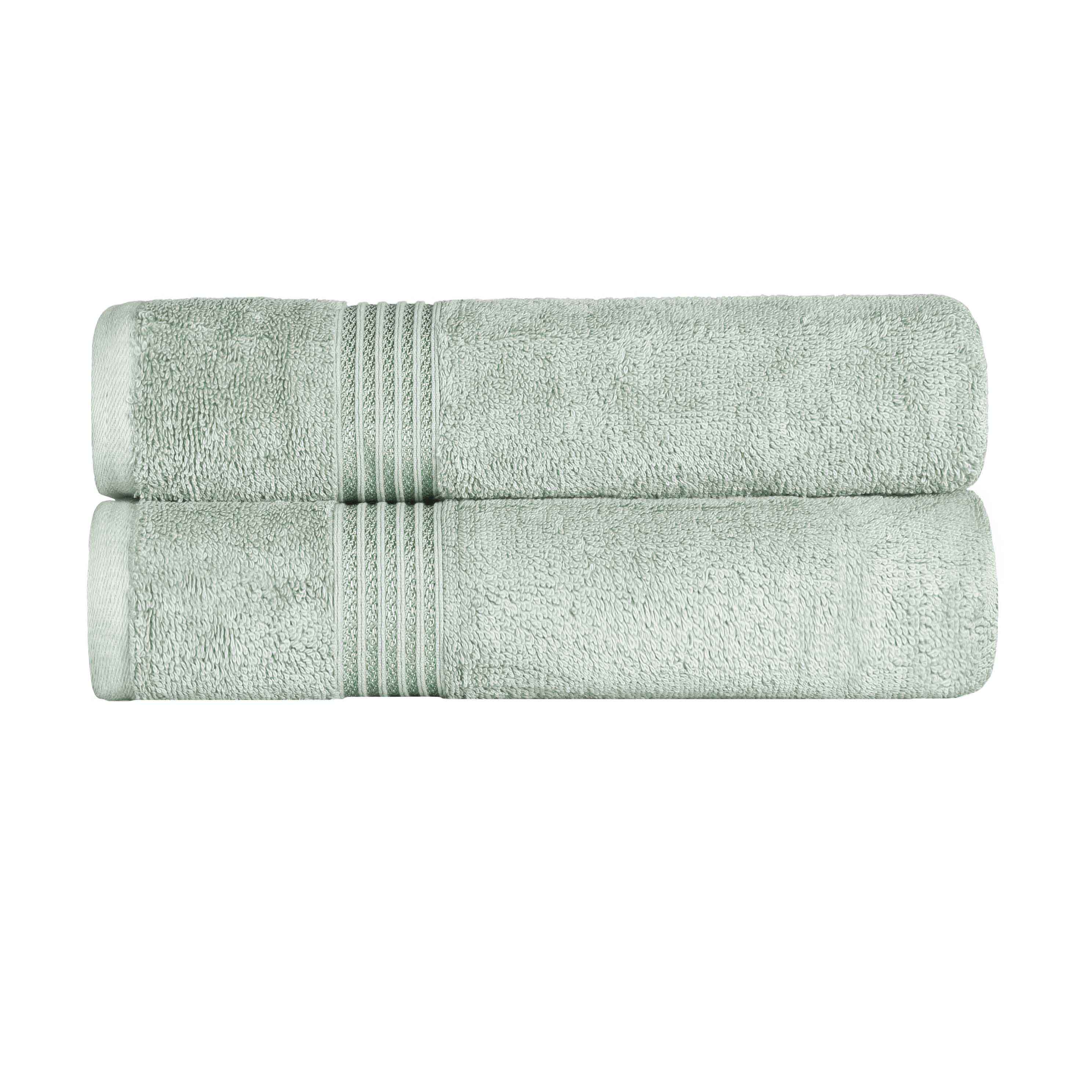 Heritage Egyptian Cotton Plush Absorbent Luxury Bath Towel Set of 2 - Bath Towel by Superior