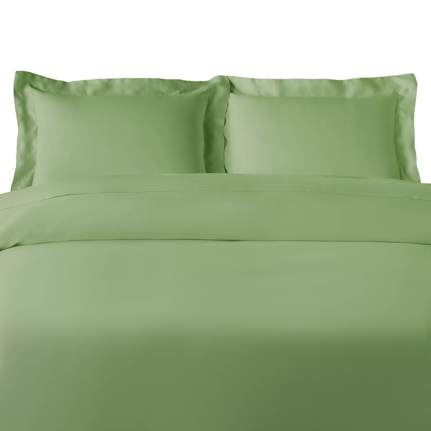 100% Rayon From Bamboo 300 Thread Count Solid Duvet Cover Set - Sage