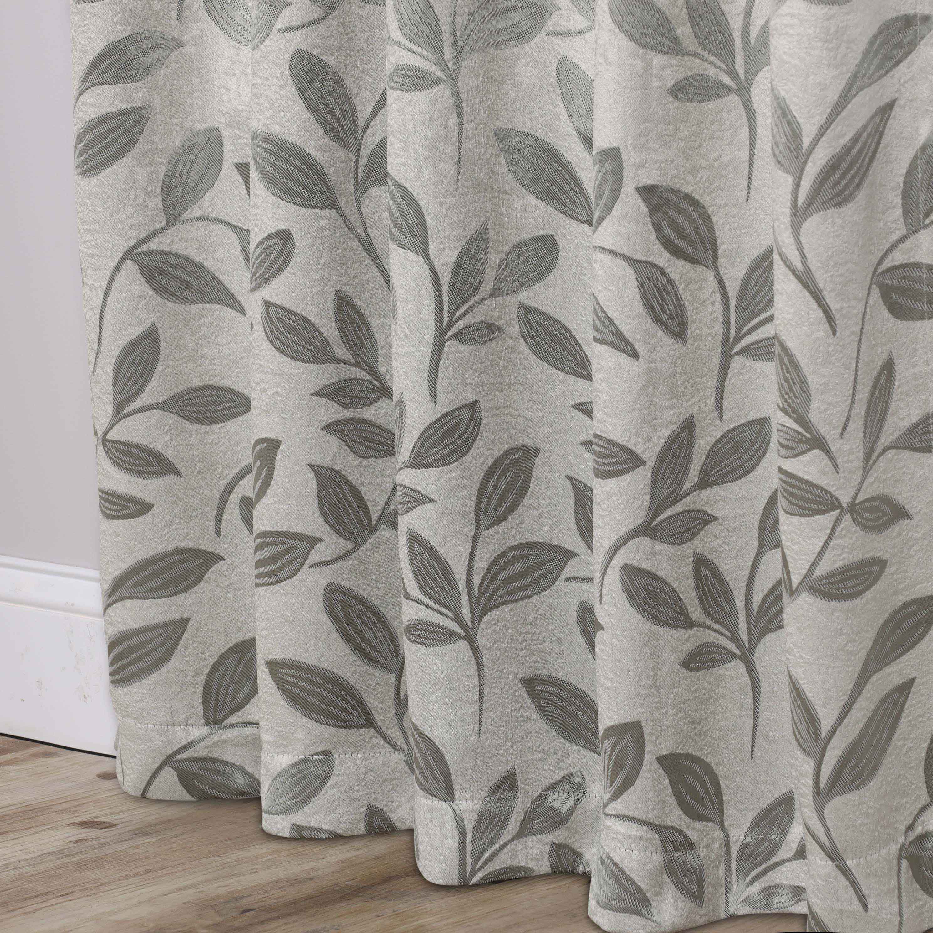 Leaves Room Darkening Washable Blackout Curtain Panels, Set of 2 - Blackout Curtains by Superior