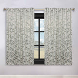 Leaves Room Darkening Back Tabs Blackout Curtain Panels, Set of 2 - Blackout Curtains by Superior