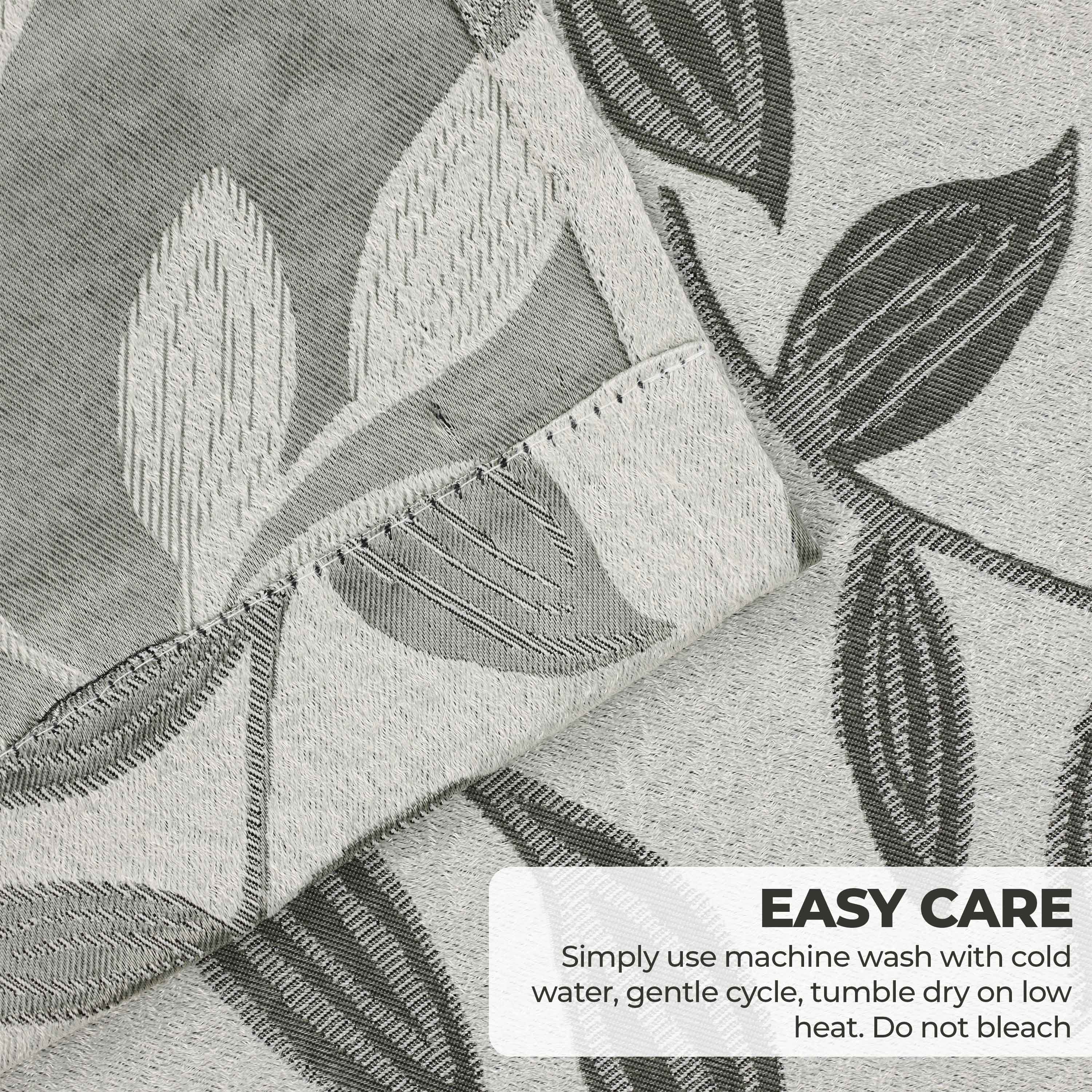 Leaves Room Darkening Washable Blackout Curtain Panels, Set of 2 - Blackout Curtains by Superior