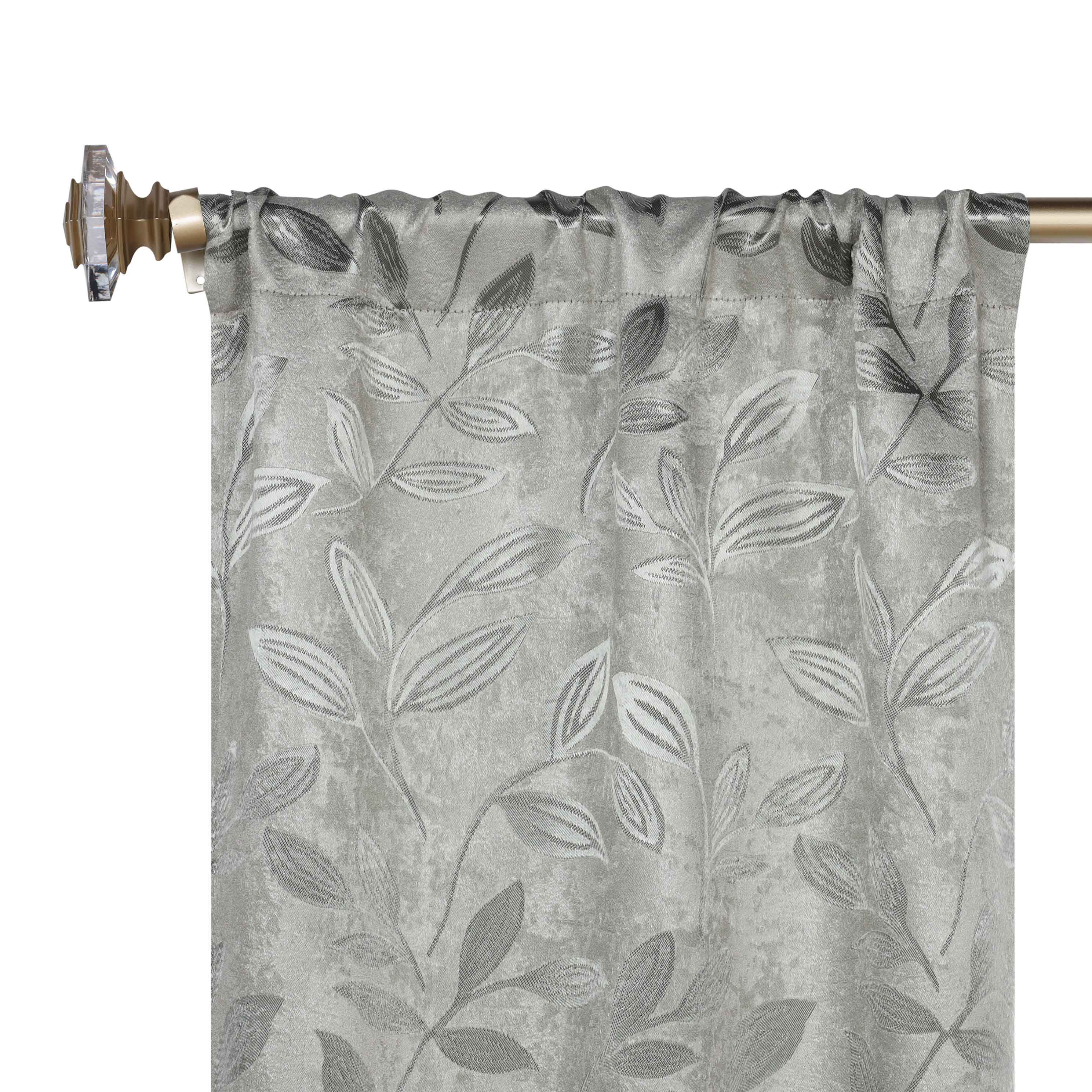 Leaves Room Darkening Washable Blackout Curtain Panels, Set of 2 - Blackout Curtains by Superior