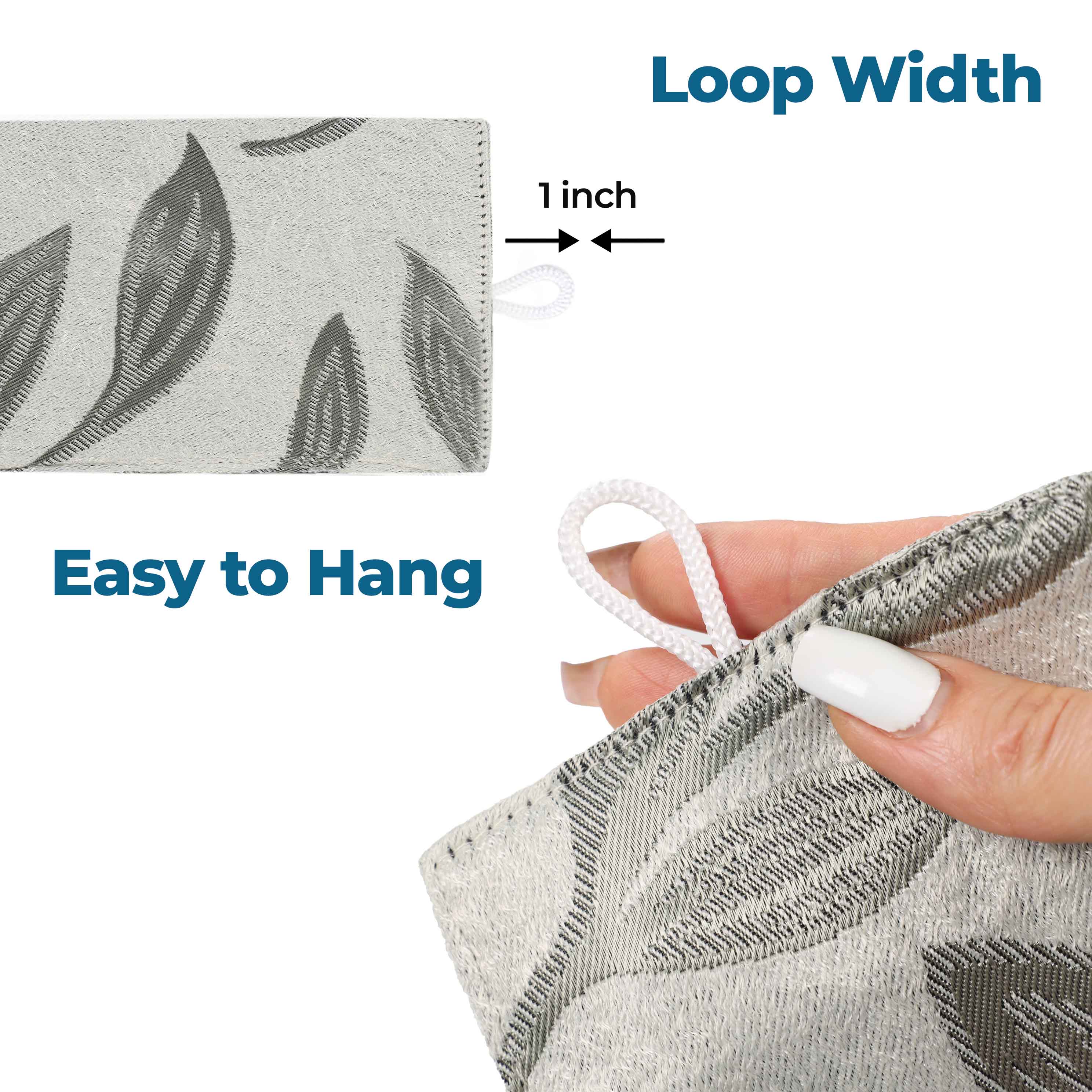 Leaves Room Darkening Washable Blackout Curtain Panels, Set of 2 - Blackout Curtains by Superior