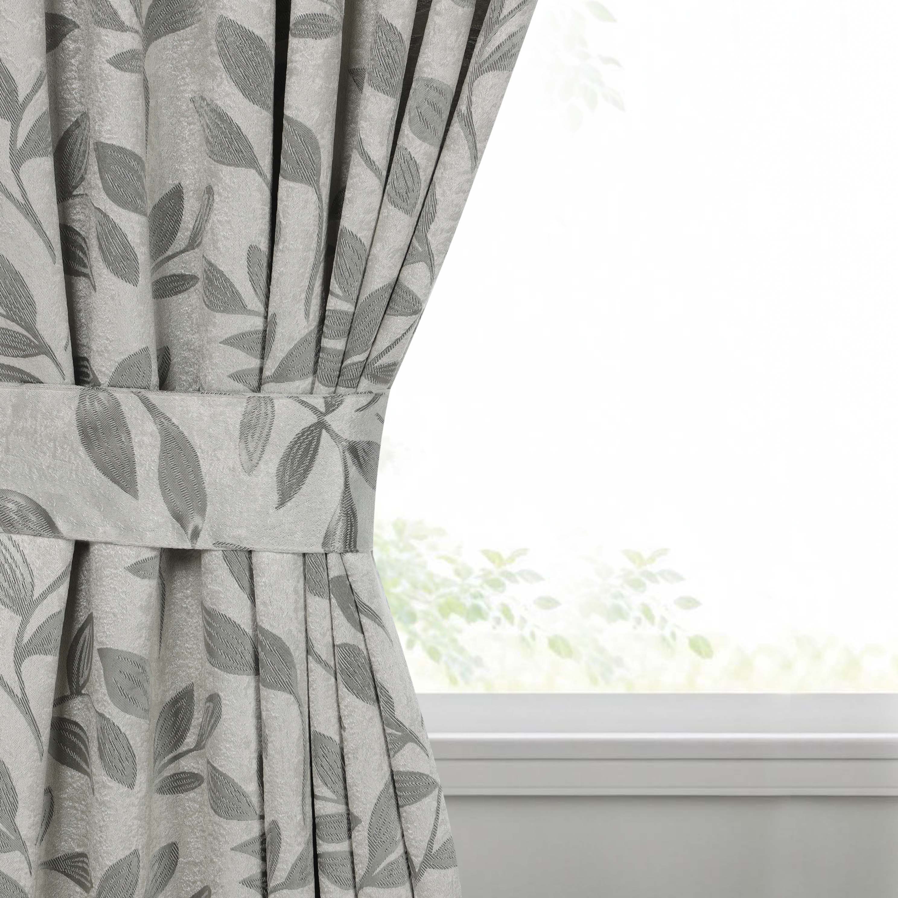Leaves Room Darkening Washable Blackout Curtain Panels, Set of 2 - Blackout Curtains by Superior
