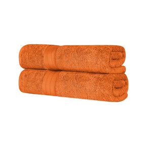 Cotton Heavyweight Absorbent Plush 2 Piece Bath Sheet Set - Sandstone