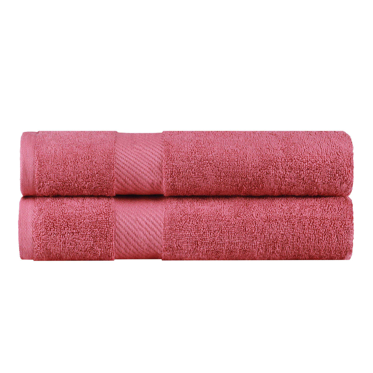 Kendell Egyptian Cotton Solid Medium Weight Bath Towel Set of 2 - SandyRose