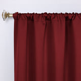 Solid Room Darkening Rod Pocket Blackout Curtain Panels, Set of 2 - Blackout Curtains by Superior