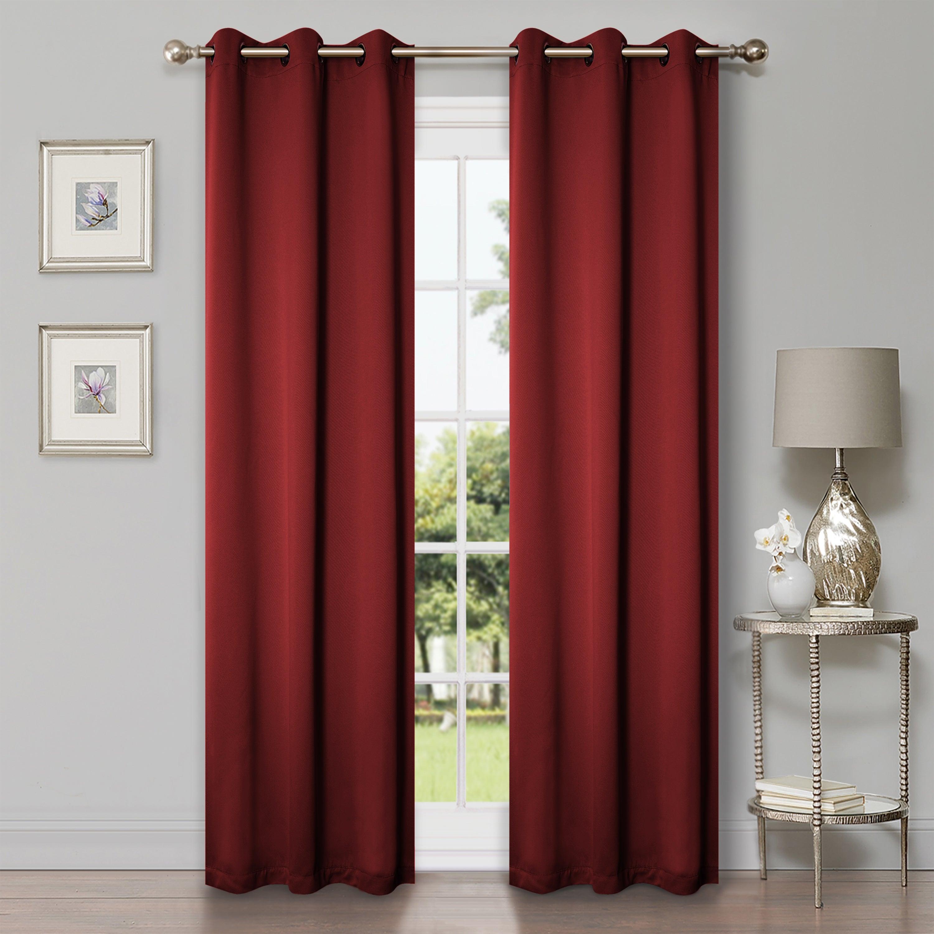 Solid Machine Washable Room Darkening Blackout Curtains, Set of 2 - Blackout Curtains by Superior Brand