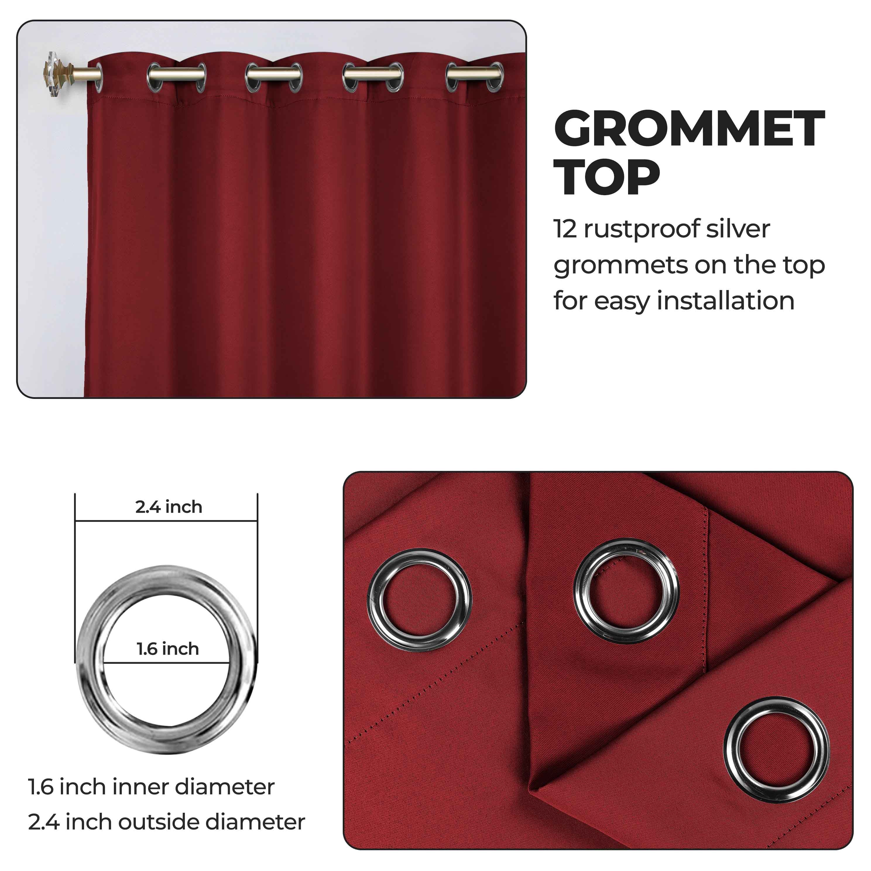 Classic Modern Solid Room Darkening Blackout Curtain Panels, Set of 2 - Blackout Curtains by Superior