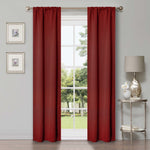 Solid Room Darkening Rod Pocket Blackout Curtain Panels, Set of 2 - Blackout Curtains by Superior