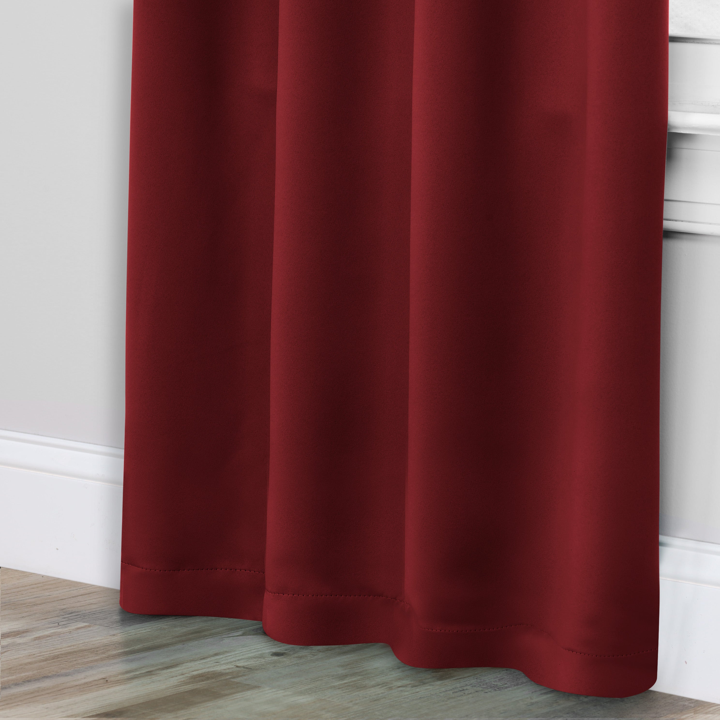 Solid Room Darkening Rod Pocket Blackout Curtain Panels, Set of 2 - Blackout Curtains by Superior
