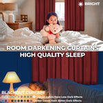 Solid Machine Washable Room Darkening Blackout Curtain 42 Inches - Blackout Curtains by Superior
