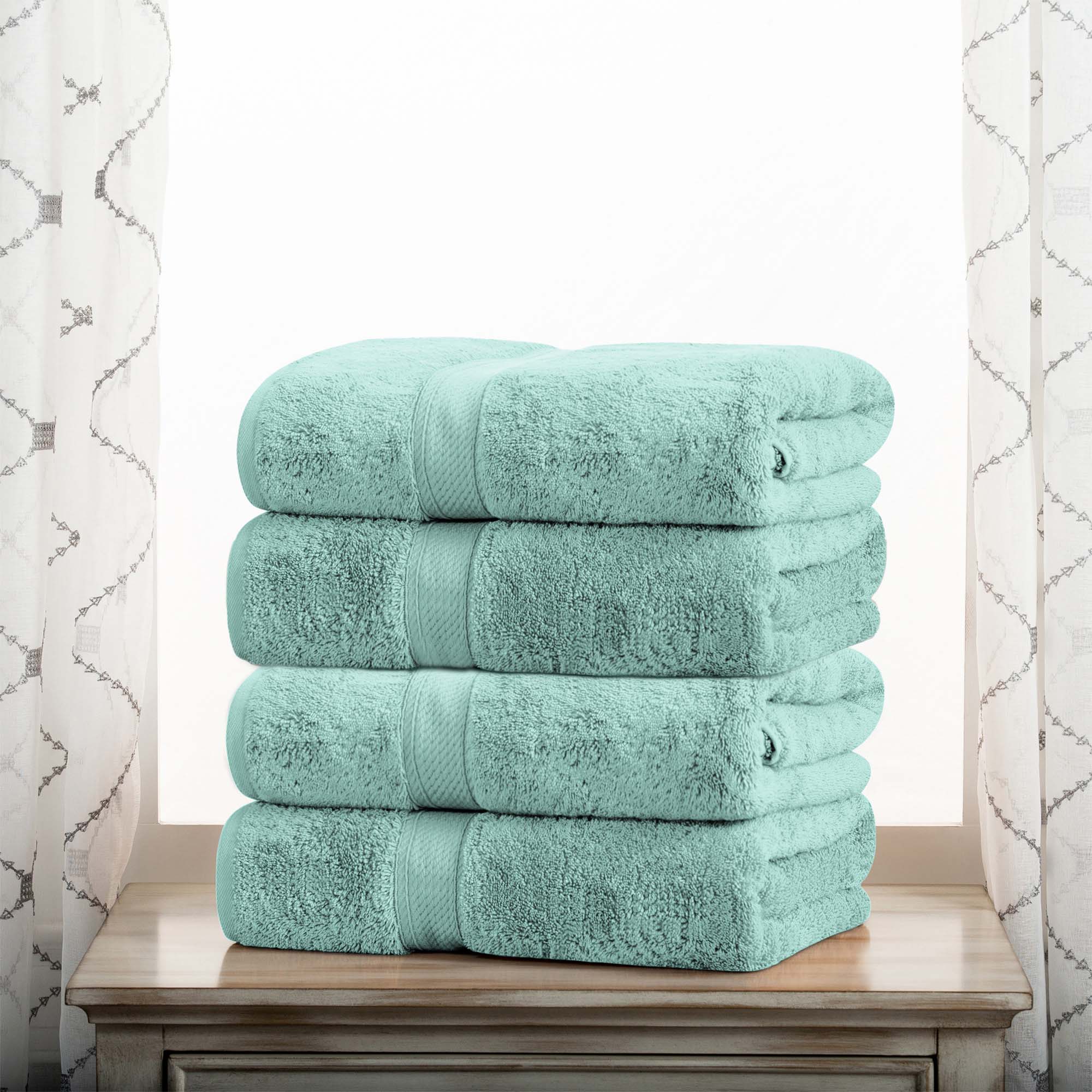 Madison Egyptian Cotton Pile Heavyweight 4 Piece Bath Towel Set - Egyptian Cotton Bath Towel by Superior