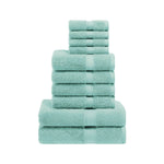 Madison Egyptian Cotton Pile Plush Heavyweight 10 Piece Towel Set - Egyptian Cotton Towel Set by Superior