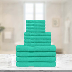 Eco-Friendly Egyptian Cotton Cotton Absorbent 12 Piece Assorted Towel Set