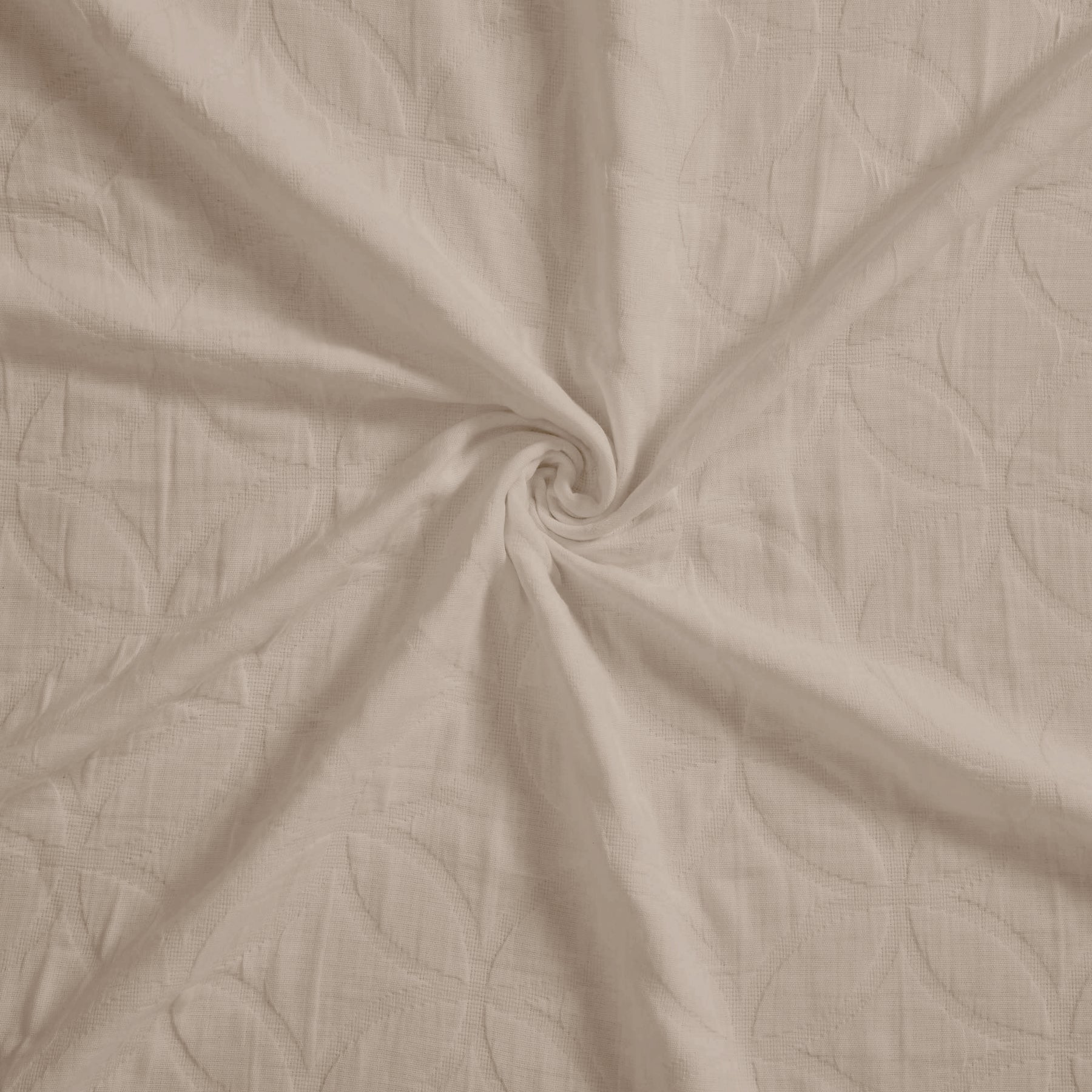 Serenity Cotton Matelasse Weave Jacquard Celtic Circle Bedspread Set - Linen