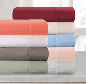 800-Thread Count 100% Egyptian Cotton Gorgeous Solid Pillowcase Set - Mint
