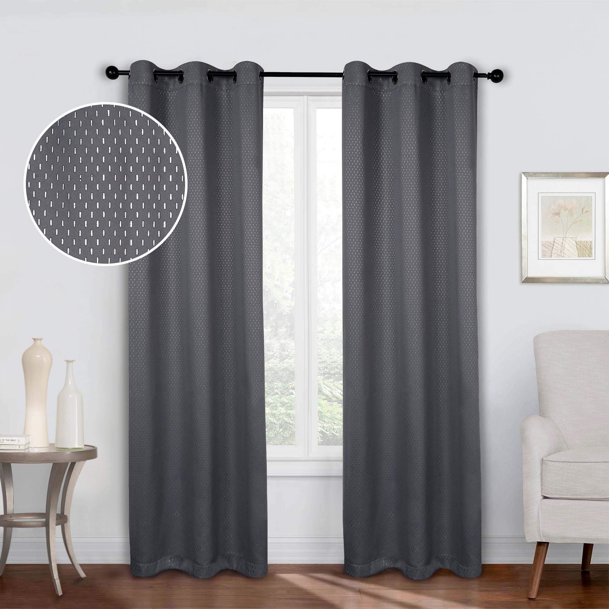 Solid Shimmer Grommet Blackout Curtain Panel Set - Blackout Curtains by Superior