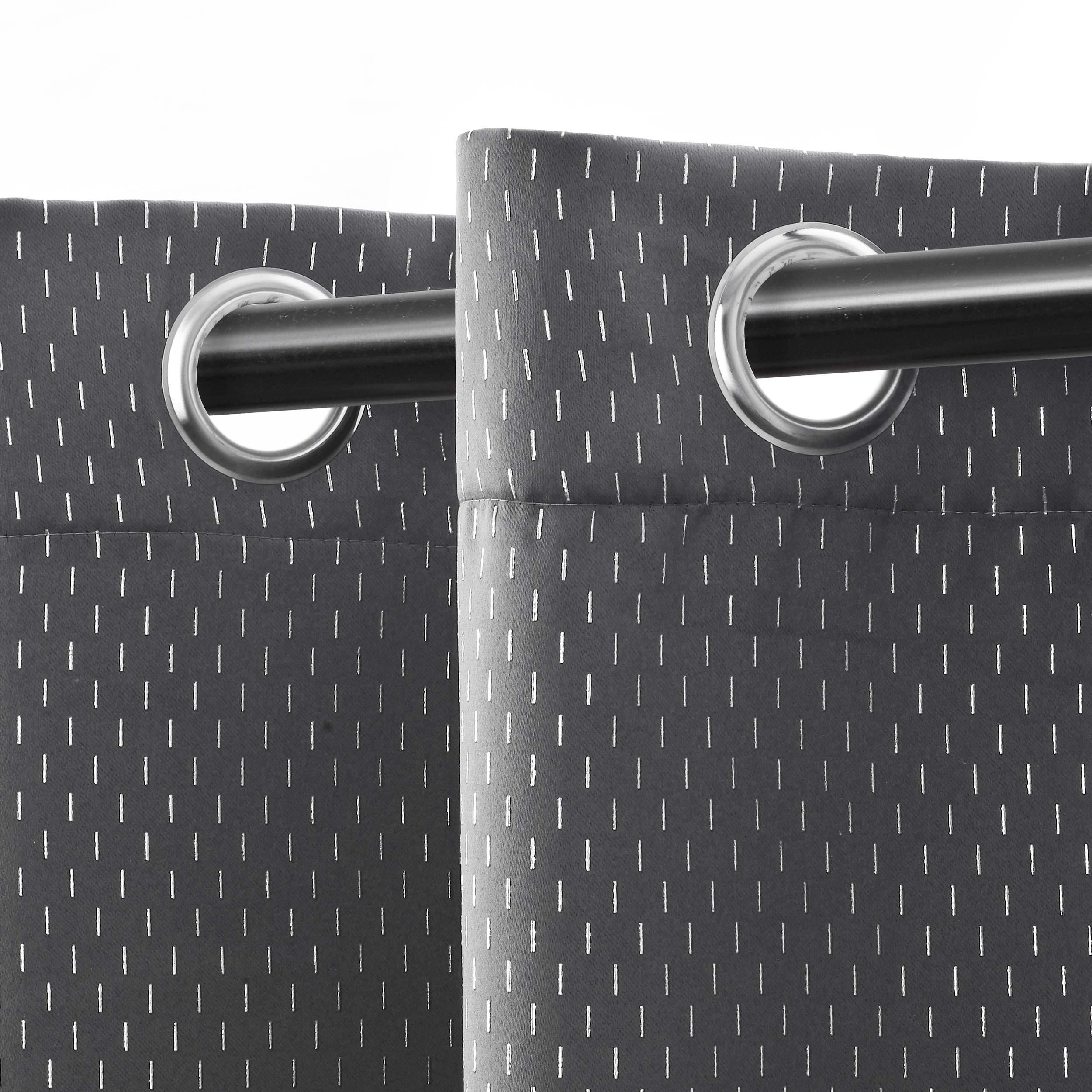 Solid Shimmer Grommet Blackout Curtain Panel Set - Blackout Curtains by Superior