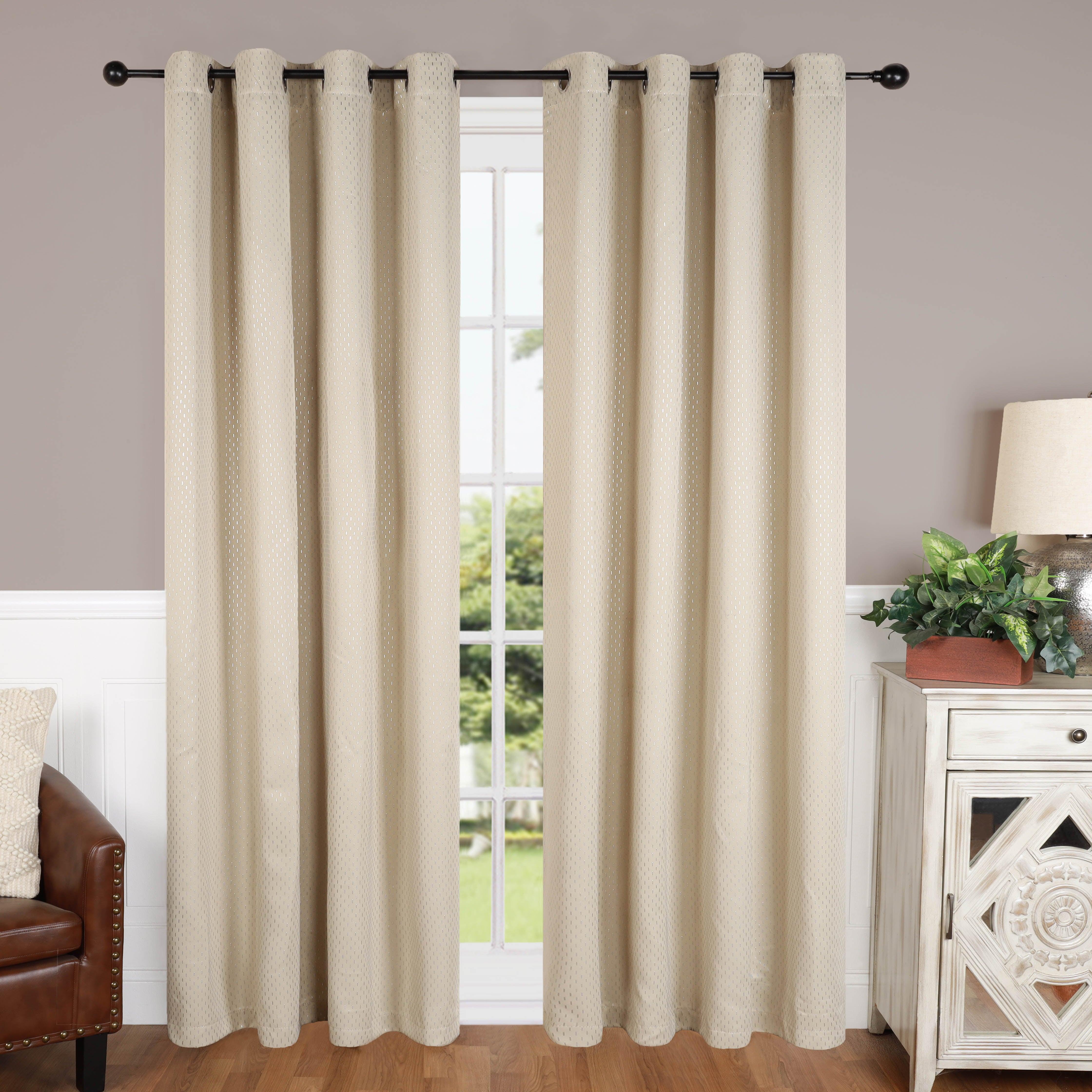 Solid Shimmer Grommet Blackout Curtain Panel Set - Blackout Curtains by Superior