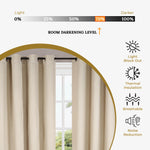 Solid Shimmer Grommet Blackout Curtain Panel Set - Blackout Curtains by Superior