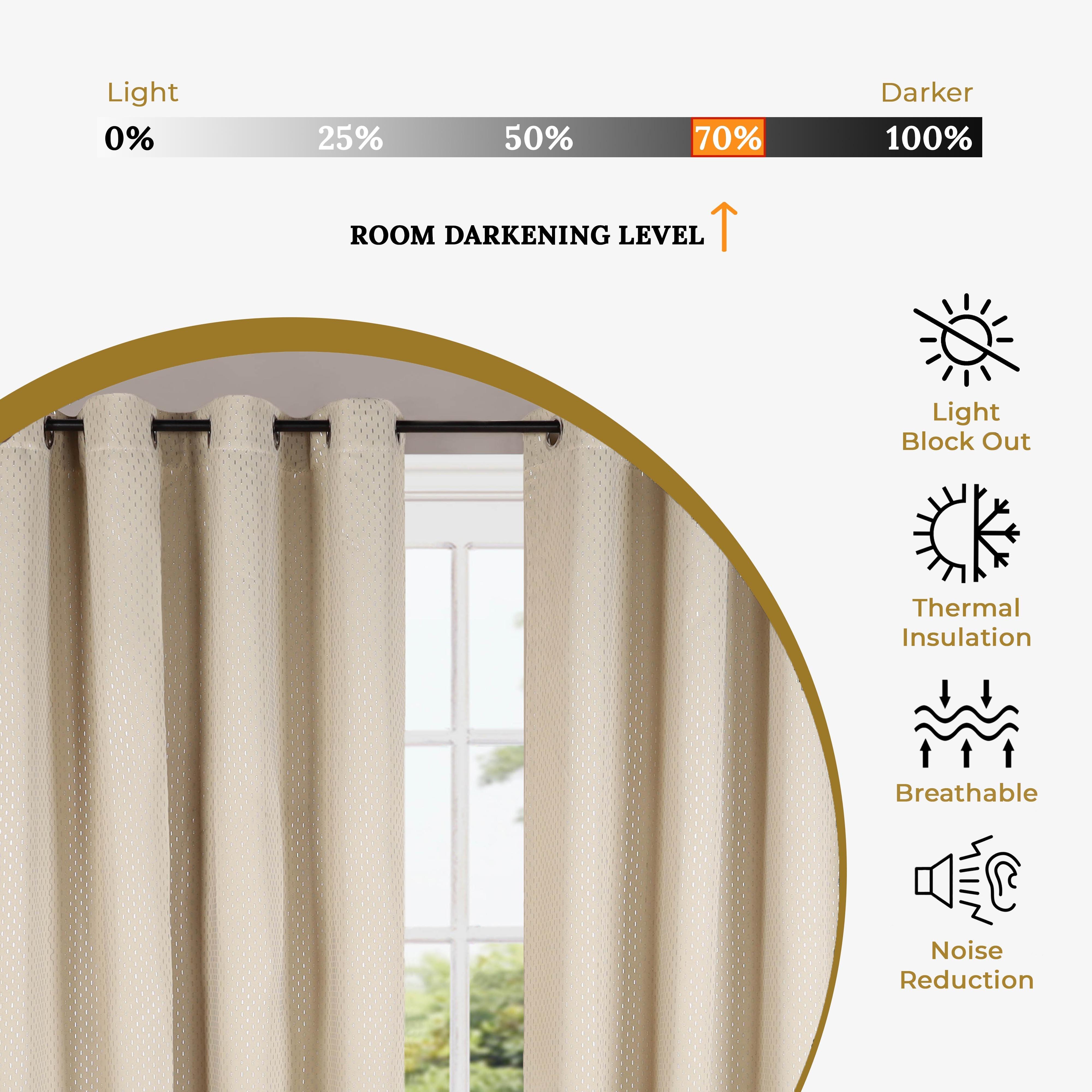 Solid Shimmer Grommet Blackout Curtain Panel Set - Blackout Curtains by Superior