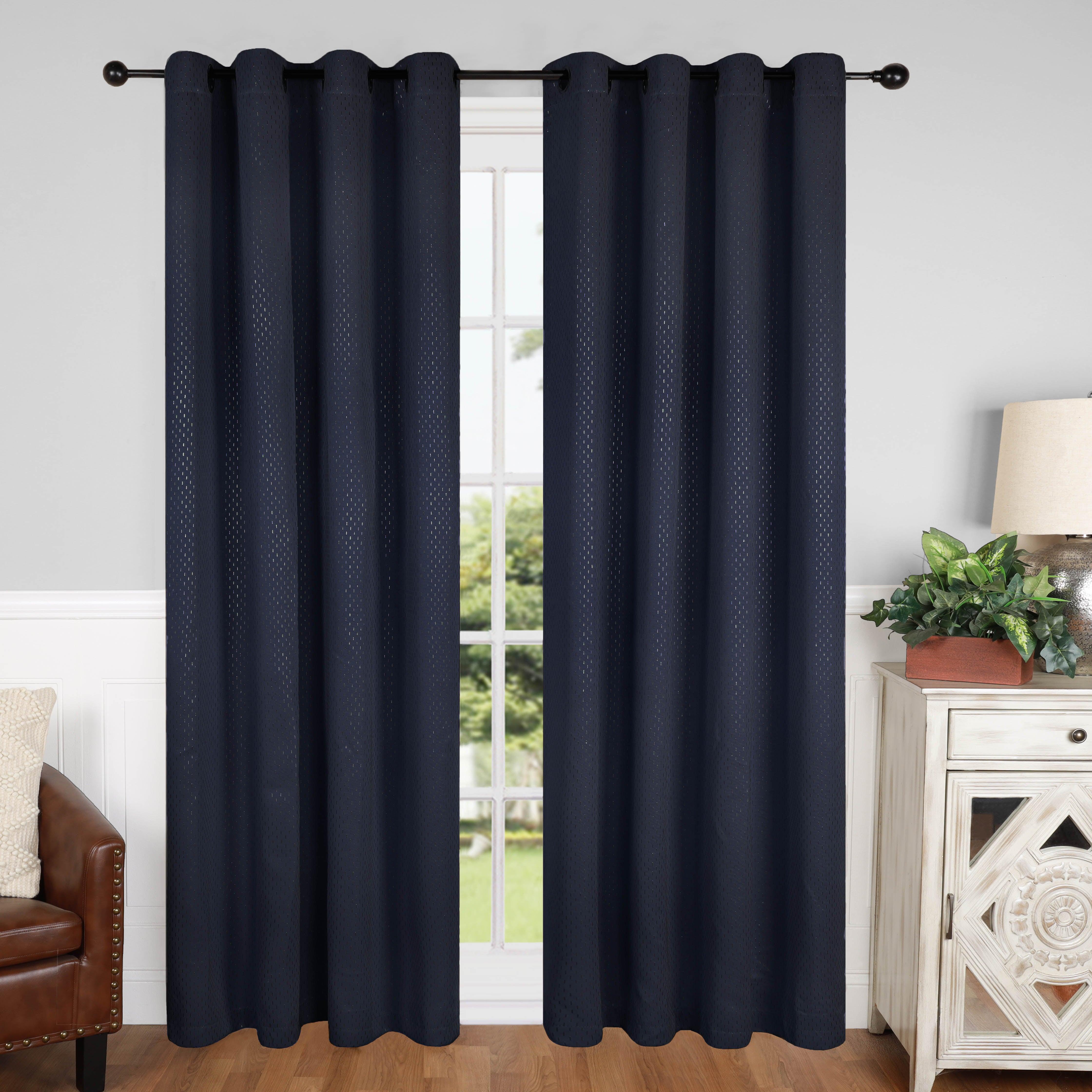 Solid Shimmer Grommet Blackout Curtain Panel Set - Blackout Curtains by Superior