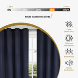 Solid Shimmer Grommet Blackout Curtain Panel Set - Blackout Curtains by Superior