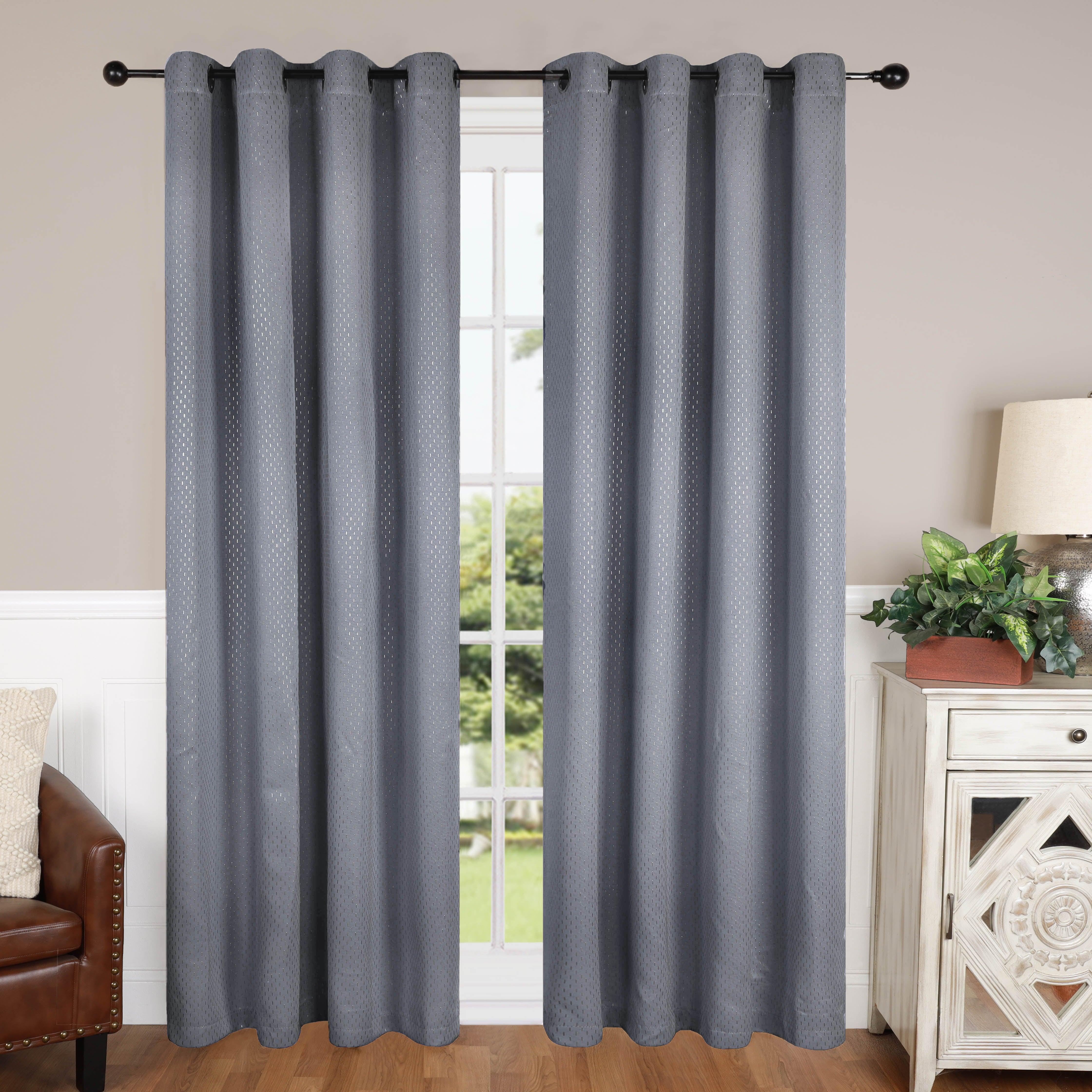 Solid Shimmer Grommet Blackout Curtain Panel Set - Blackout Curtains by Superior