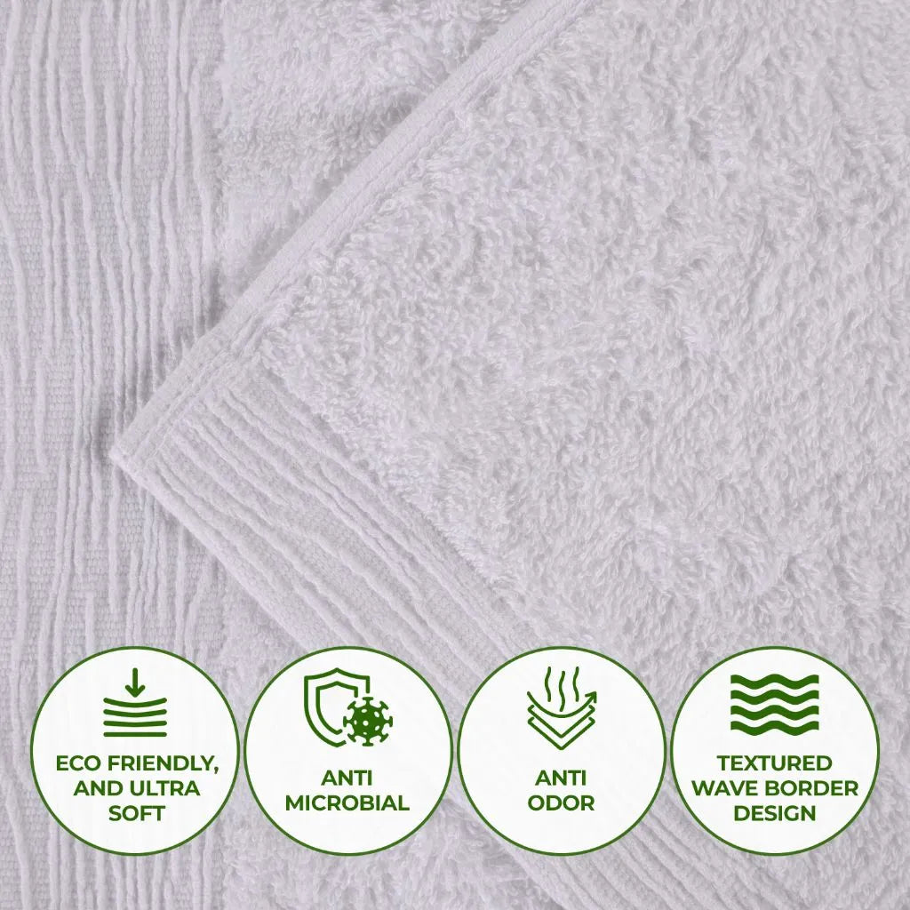 Rayon from Bamboo Eco-Friendly Fluffy Soft Solid 8 Piece Towel Set - Towel Set by Superior Brand
