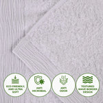 Rayon from Bamboo Eco-Friendly Fluffy Soft Solid 8 Piece Towel Set - Towel Set by Superior Brand