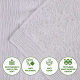 Rayon from Bamboo Eco-Friendly Fluffy Soft Solid 8 Piece Towel Set - Towel Set by Superior Brand