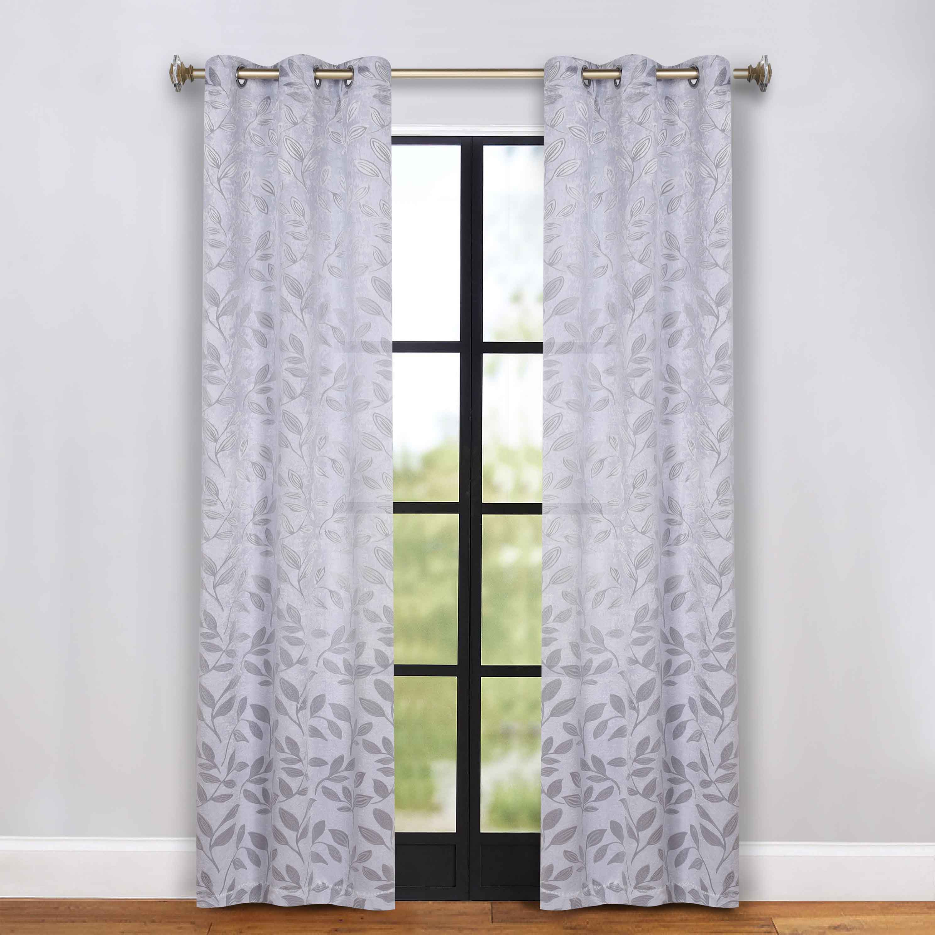 Leaves Room Darkening Grommet Blackout Curtain Panels, Set of 2 - Blackout Curtains by Superior