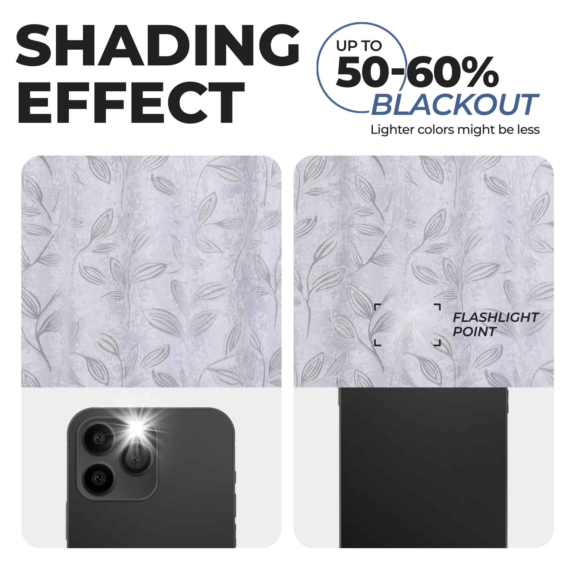 Leaves Room Darkening Grommet Blackout Curtain Panels, Set of 2 - Blackout Curtains by Superior