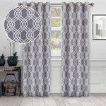 Ribbon Machine Washable Room Darkening Blackout Curtain Set - Blackout Curtains by Superior