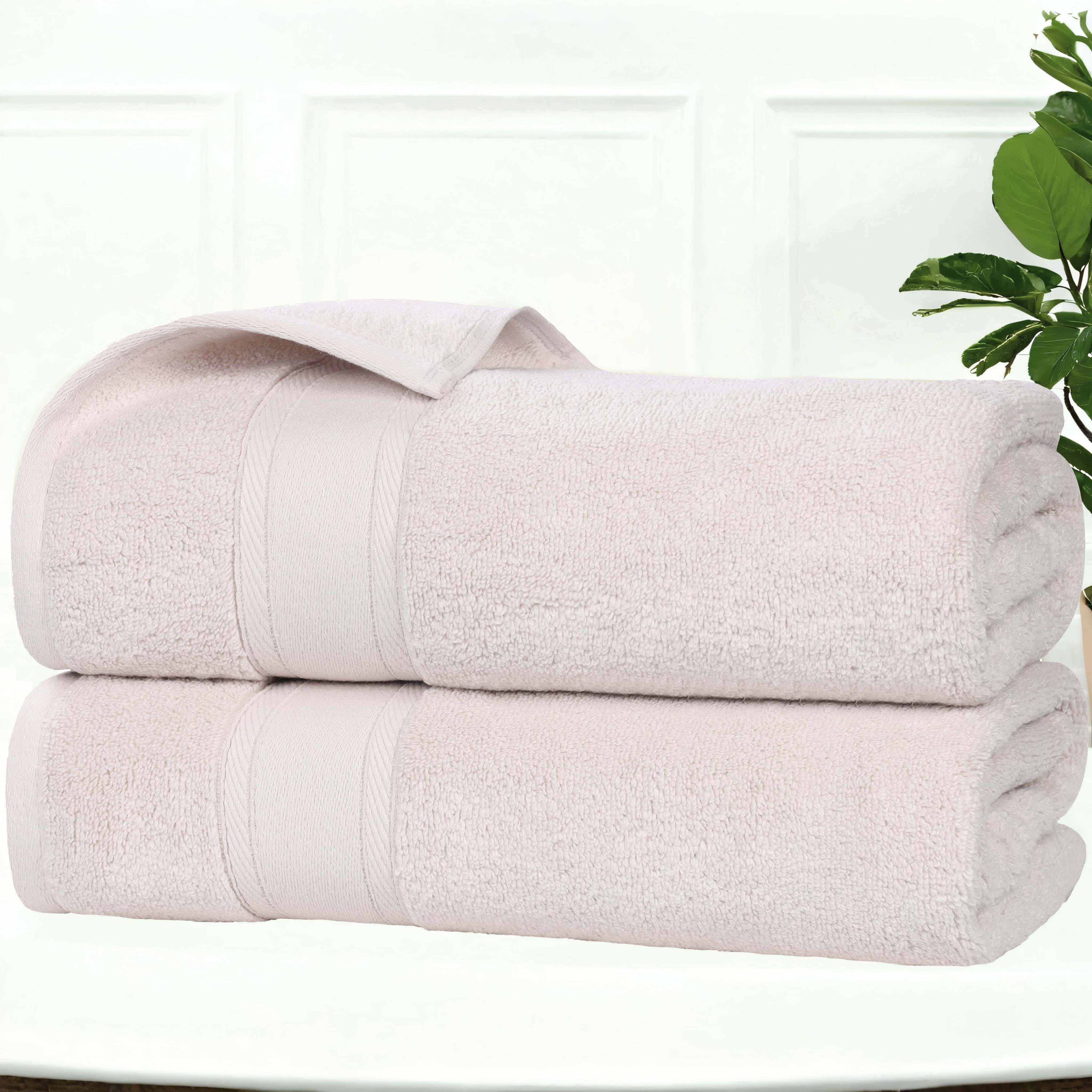 Zero Twist Cotton Medium Weight Soft Bath Towel Set of 2 - Bath Towel by Superior Brand