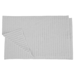 Lined 100% Cotton 1000 GSM 2-Piece Bath Mat Set - Silver