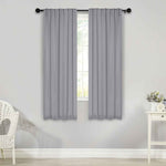 Solid Room Darkening Blackout Curtain Panels, Back Tabs, Set of 2 - Blackout Curtains by Superior