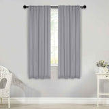 Solid Room Darkening Blackout Curtain Panels, Back Tabs, Set of 2 - Blackout Curtains by Superior