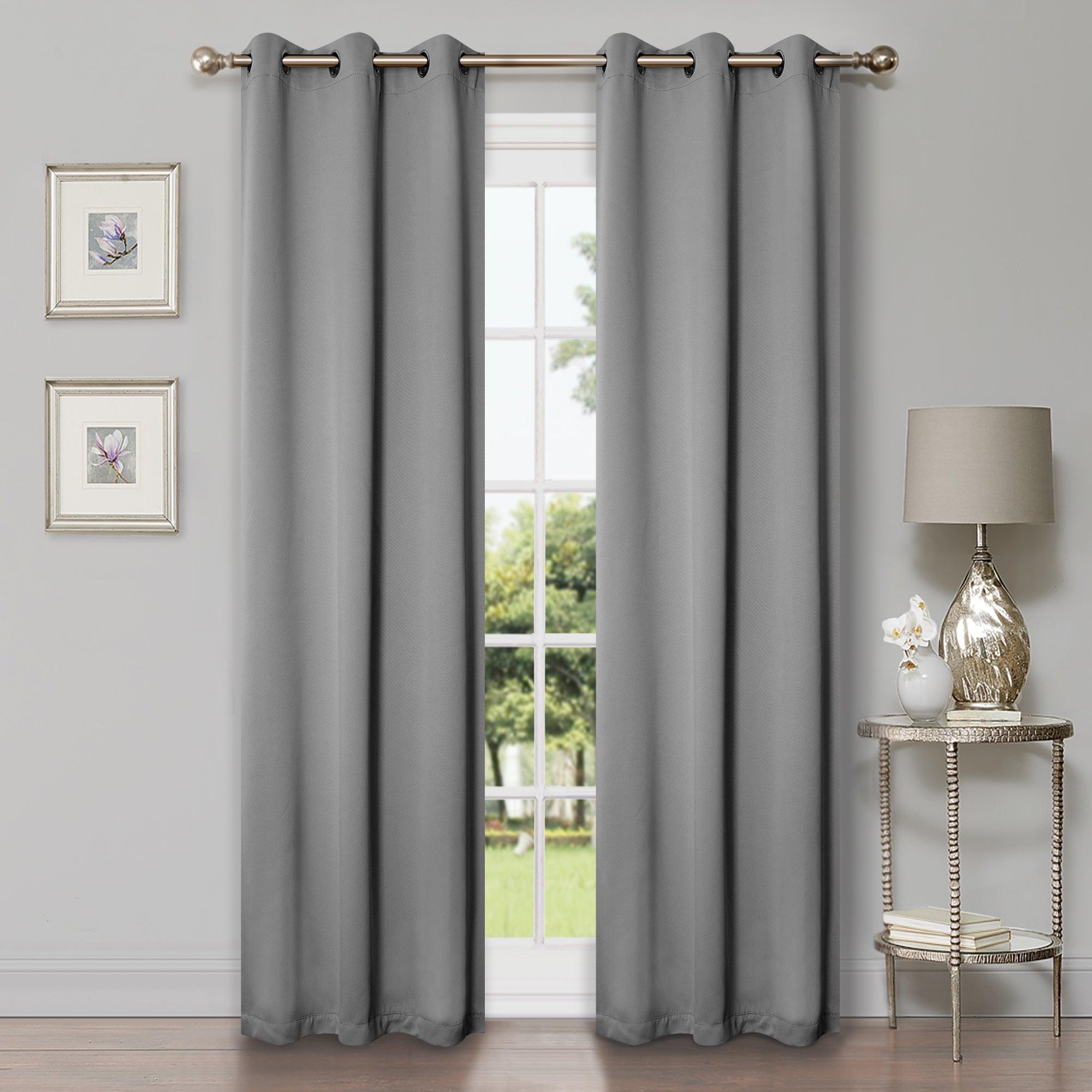Solid Machine Washable Room Darkening Blackout Curtains, Set of 2 - Blackout Curtains by Superior Brand