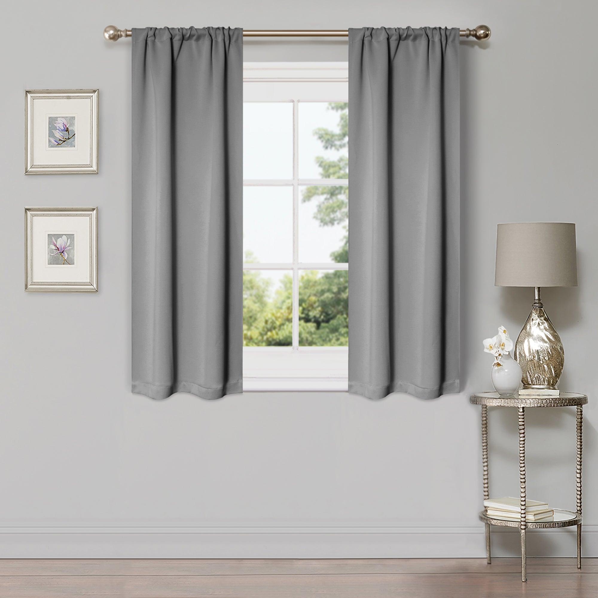 Solid Machine Washable Room Darkening Blackout Curtains, Set of 2 - Blackout Curtains by Superior Brand