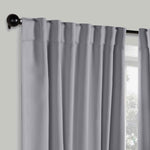 Solid Room Darkening Blackout Curtain Panels, Back Tabs, Set of 2 - Blackout Curtains by Superior