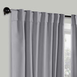 Solid Room Darkening Blackout Curtain Panels, Back Tabs, Set of 2 - Blackout Curtains by Superior