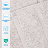 Mile Smart Twist Viscose Cotton Blend Solid 9 Piece Towel Set - Towel Set by Superior Brand
