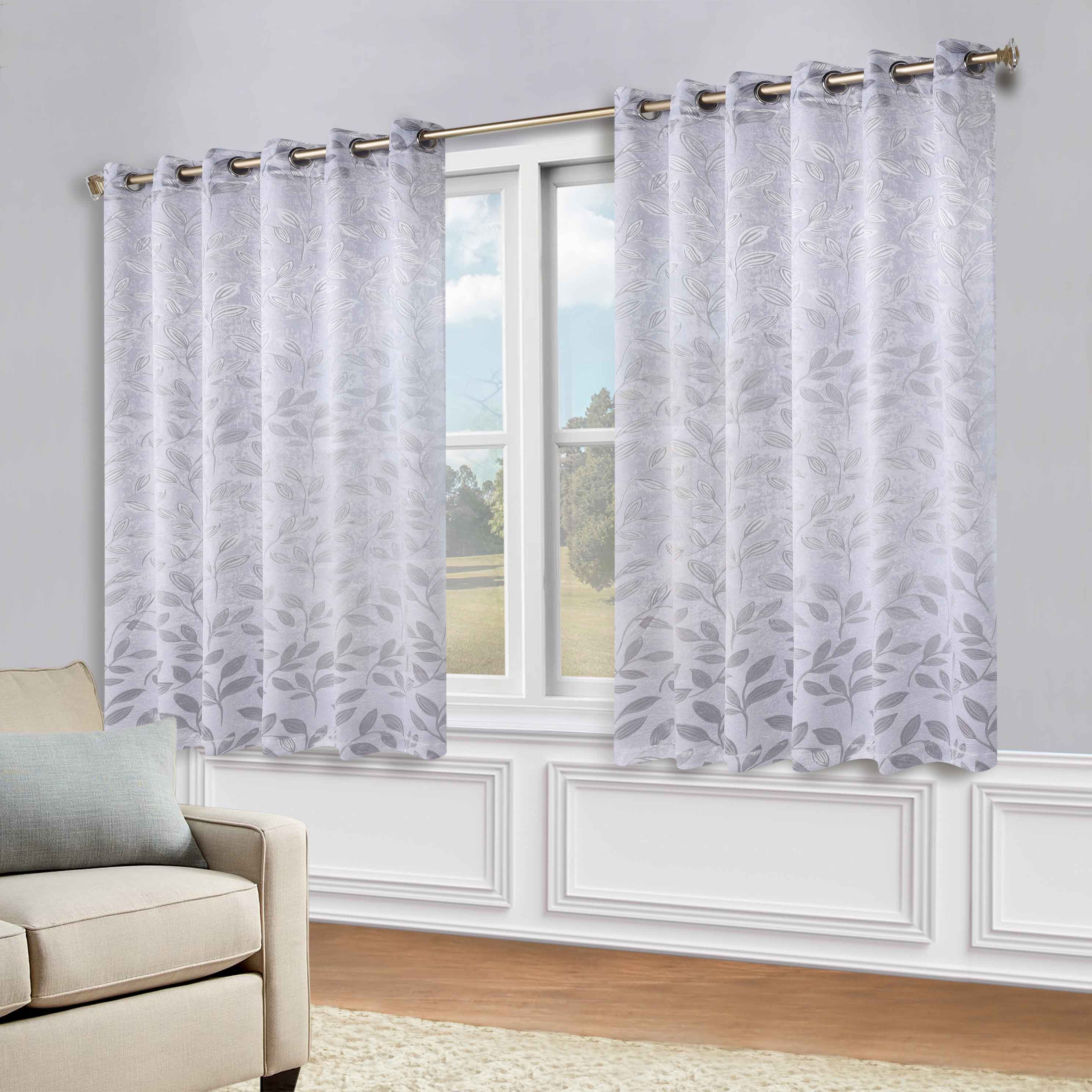 Leaves Room Darkening Grommet Blackout Curtain Panels, Set of 2 - Blackout Curtains by Superior