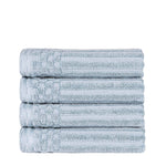Soho Ribbed Cotton Super Absorbent 4 Piece Hand Towel Set - Hand Towel Set by Superior