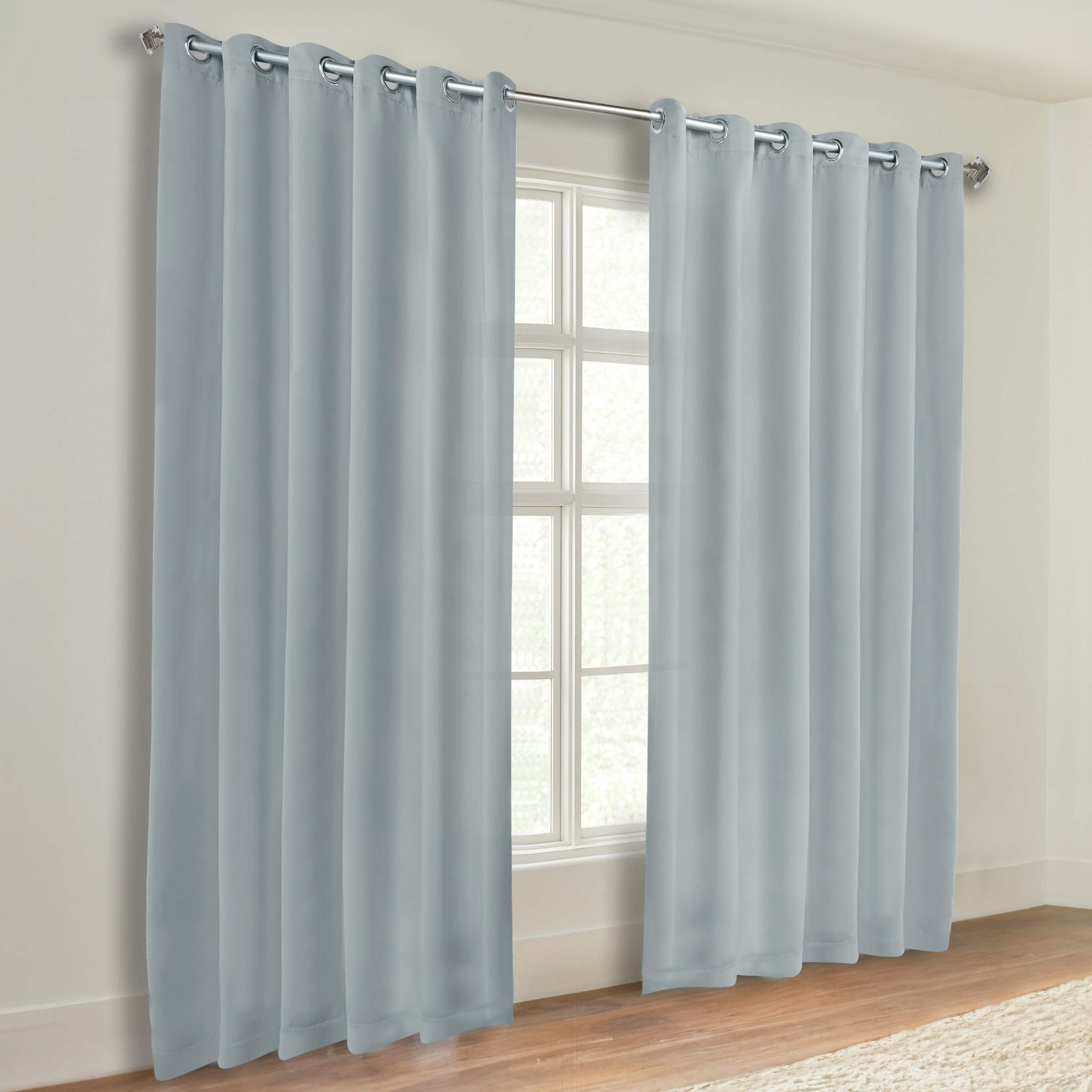Classic Modern Solid Room Darkening Blackout Curtain Panels, Set of 2 - Blackout Curtains by Superior
