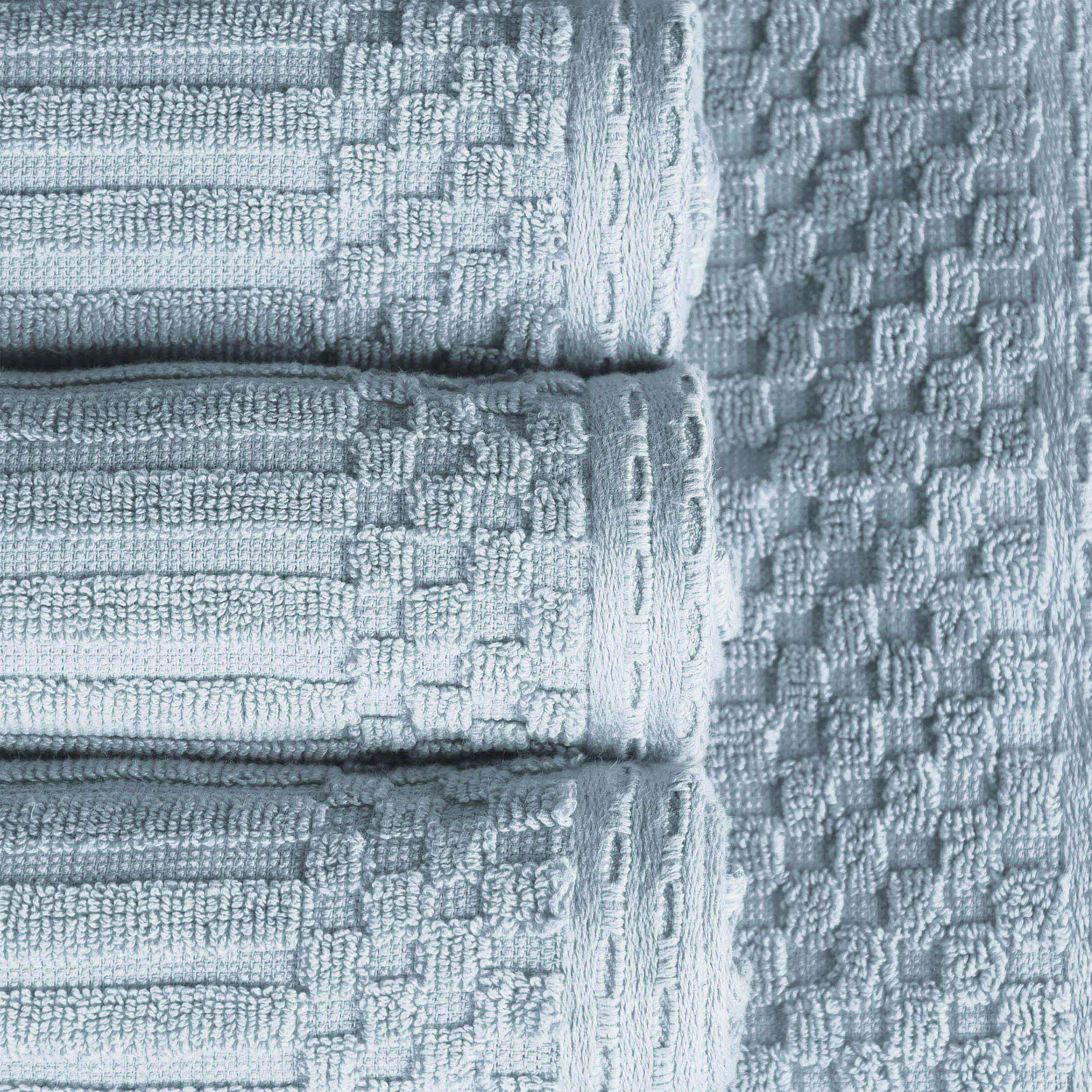 Soho Ribbed Cotton Super Absorbent 4 Piece Hand Towel Set - Hand Towel Set by Superior
