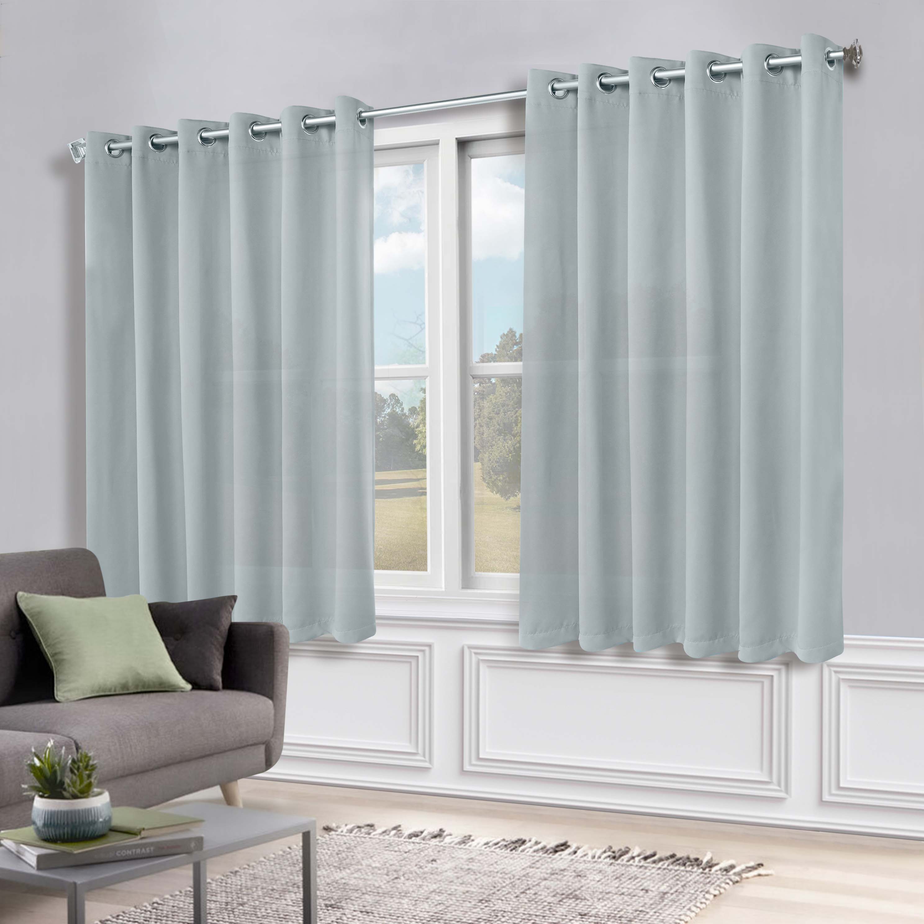 Classic Modern Solid Room Darkening Blackout Curtain Panels, Set of 2 - Blackout Curtains by Superior