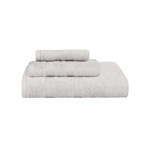 Smart Dry Zero Twist Cotton 3-Piece Assorted Towel Set - Ivory